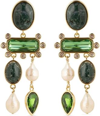 Mignonne Gavigan Orecchini con pendente - Verde