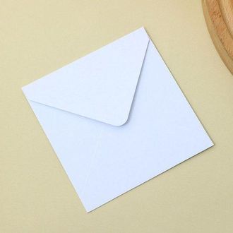 OEM Paquete De 50 Sobres Cuadrados De Colores, Dise&ntilde;o Sencillo, Sobres Multiusos, Papeler&iacute;a Creativa, Azul Real Claro, 12,5 X 12,5 Cm