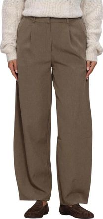 Ydence Pants Blythe - Dames - Wijde Broeken - Bruin - XS - Broeken