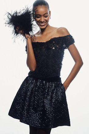 Maeve Off-Shoulder Rosette Top