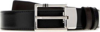Montblanc Black Logo Cut To Size Reversible Belt