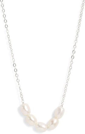 Set & Stones Landon Freshwater Pearl Necklace in Silver at Nordstrom