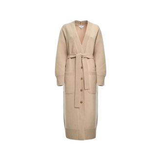 Malo Gebreide jurk - Dames - Jurken - Beige - Maat: S Kasjmier