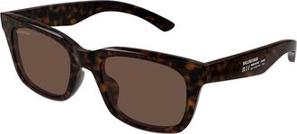 Balenciaga BB0468S Asian Fit 002 Mens Sunglasses Tortoiseshell Size 53
