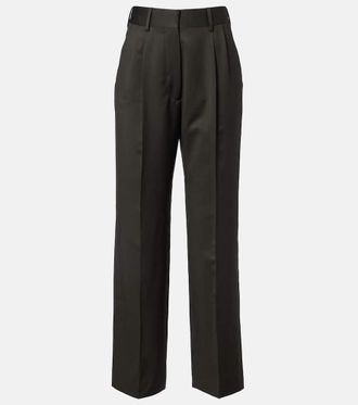 Blazé Milano Blazé Milano Fox high-rise wool and mohair wide-leg pants