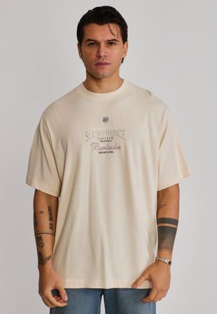 Siksilk Mens Ecru Graphic T-Shirt XXL