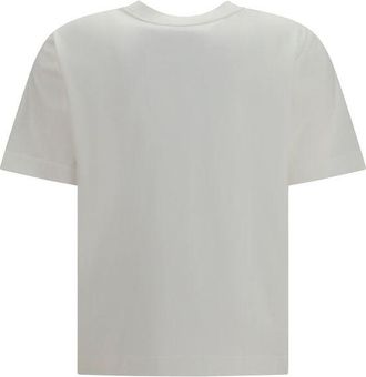 Burberry Womens White Cotton T-Shirt