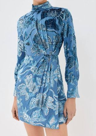 SIMKHAI Halen Draped Mini Dress In Celestial