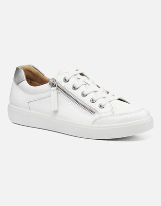 Hotter Womens Chase II Womens Extra Wide Fit Casual Trainers - White - Size: 5.5