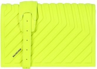 Balenciaga Leather Car Flap Bag With Strap