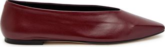 Aeyde Aeyde Betty Leather Ballet Flats - Burgundy - 39 (IT39/ UK6)