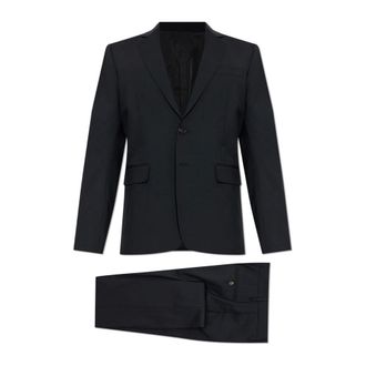 Dsquared2 Single Breasted Suits, male, Black, Size: 3XL Wool Suit