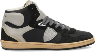 Philippe Model Pgal Skate Mid-top Sneaker - Heren - Sneakers - Zwart - 40 EU - Katoen - Schoenen