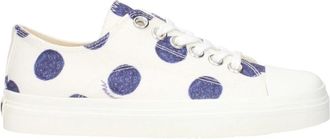 Moschino Schoenen, Dames, Wit, 35 EU, Witte Stoffen Lage Sneakers