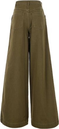 Max Mara Womens Jeans Alaro Green Cotton