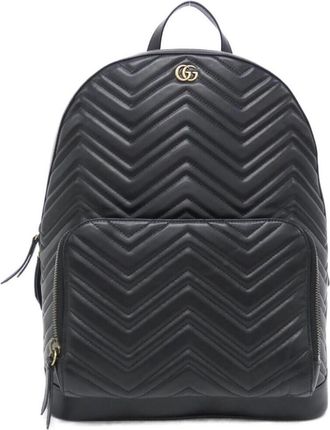 Gucci Black Leather Backpack (Pre-Owned)