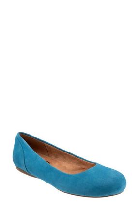 Softwalk Sonoma Flat in Sky Blue Suede at Nordstrom, Size 10.5
