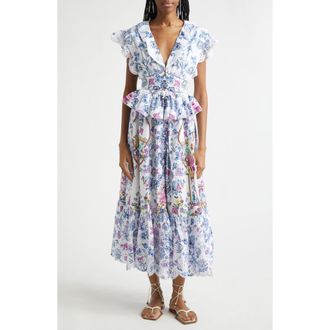 Camilla All About That Lace Organic Cotton Midi Dress at Nordstrom, Size X-Small