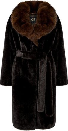 Cesare Gaspari Ivy Faux Fur Coat - - Coats - Donna - Marrone - XL