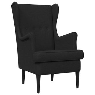 vidaXL Sill&oacute;n Negro Tela Vidaxl