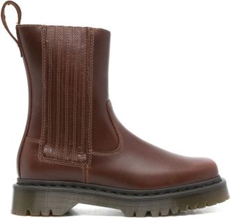 Dr. Martens Leren Enkellaarzen Dames - Dames - Chelseaboots - Bruin - 40 EU - Schoenen