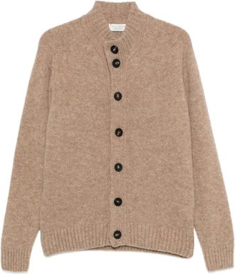 FILIPPO DE LAURENTIIS buttoned wool cardigan - Neutrals