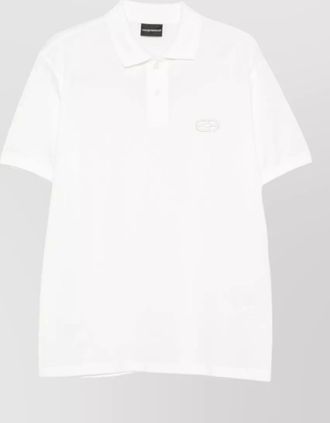 Emporio Armani cotton polo shirt featuring logo detail