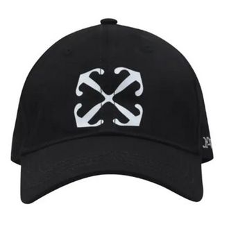 Off-white Pijl Katoenen Baseballpet (Zwart)