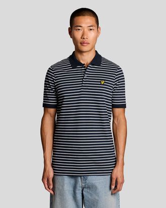 Lyle & Scott Mens W403 Polo Shirt in Navy Cotton - Size X-Large