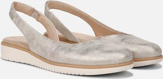 Naturalizer Womens Soul Naturalizer Idea I9870S2700 DOrsay Flat Gold Slingblack RHS6711