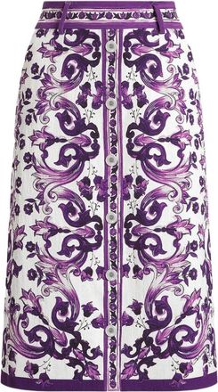 Dolce & Gabbana Midi Rok - Dames - Midirokken - Veelkleurig - S - Rokken