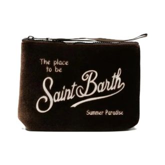 MC2 Saint Barth Clutches, female, Brown, Size: ONE SIZE Aline Velvet Clutch Bag