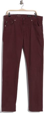 AG - Adriano Goldschmied Tellis Stretch Sateen Modern Slim Pants in Pinot Noir at Nordstrom Rack, Size 30 X 34