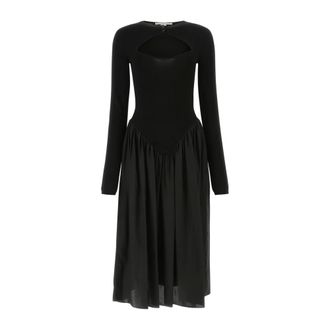 Stella McCartney Stella McCartney, Midi Dresses, female, Black, Size: S Abito
