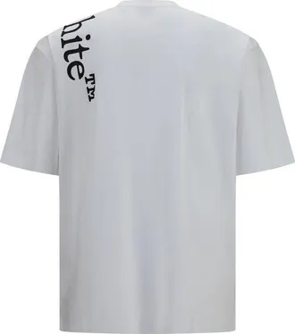 Off-white Vertical Bookish T-Shirt - White