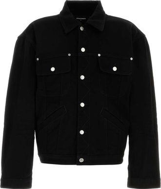 Dsquared2 Black Stretch Denim Jacket