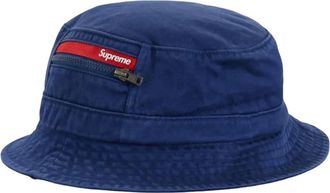 SUPREME Cappello bucket con zip - Blu
