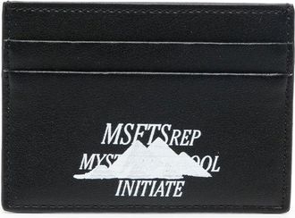 MSFTSrep logo-print card holder - men - Polyester/Polyurethane - One Size - Black