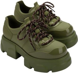 Melissa Camp Platform Sneaker in Green at Nordstrom, Size 10