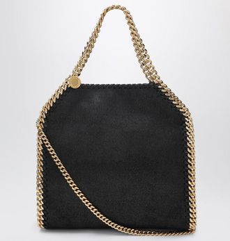 Stella McCartney Black/Gold Falabella Mini Tote Bag