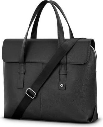 Samsonite Mobile Solution 2 Convertible Leather Briefcase in Black at Nordstrom