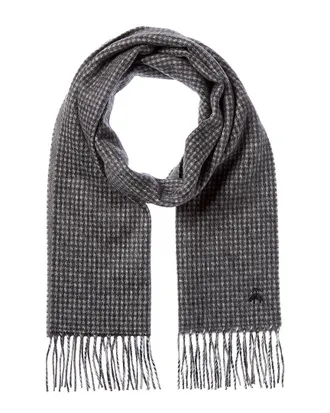 Brooks Brothers Houndstooth Wool & Cashmere-Blend Scarf