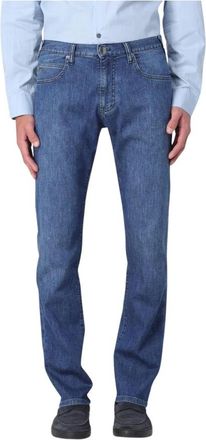 Emporio Armani Slim Fit Jeans, male, Blue, W30, Luxury Denim Jeans