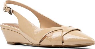 Donald J Pliner Wedge Pointed Toe Slingback Pump in Sand at Nordstrom, Size 5.5