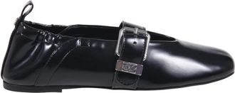 Ganni Sue Ballerina Box Oleatex - Dames - Ballerinas - Zwart - 40 EU - Katoen - Schoenen