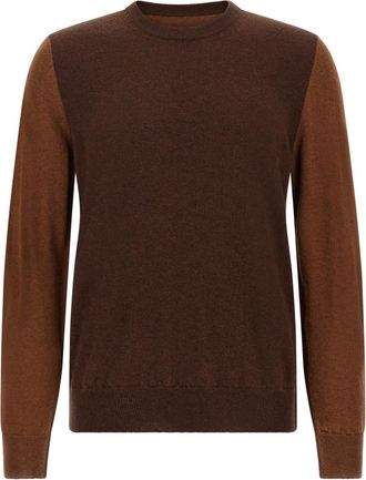 Maison Margiela Brown Crew Neck Sweater