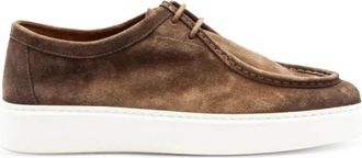 Doucal's Sneakers - Heren - Veterschoenen - Bruin - 41 EU - Su&egrave;de - Schoenen