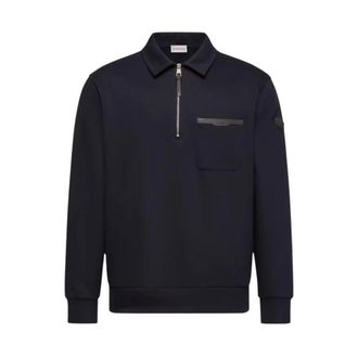 Moncler Zip-throughs, male, Blue, Size: XL Zip Up Cardigan