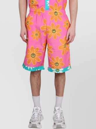 Barrow sunflower print bermuda shorts