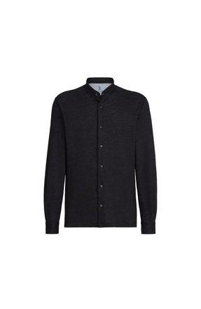 Brunello Cucinelli Jersey shirt in Anthracite at Nordstrom, Size Xxx-Large Eu